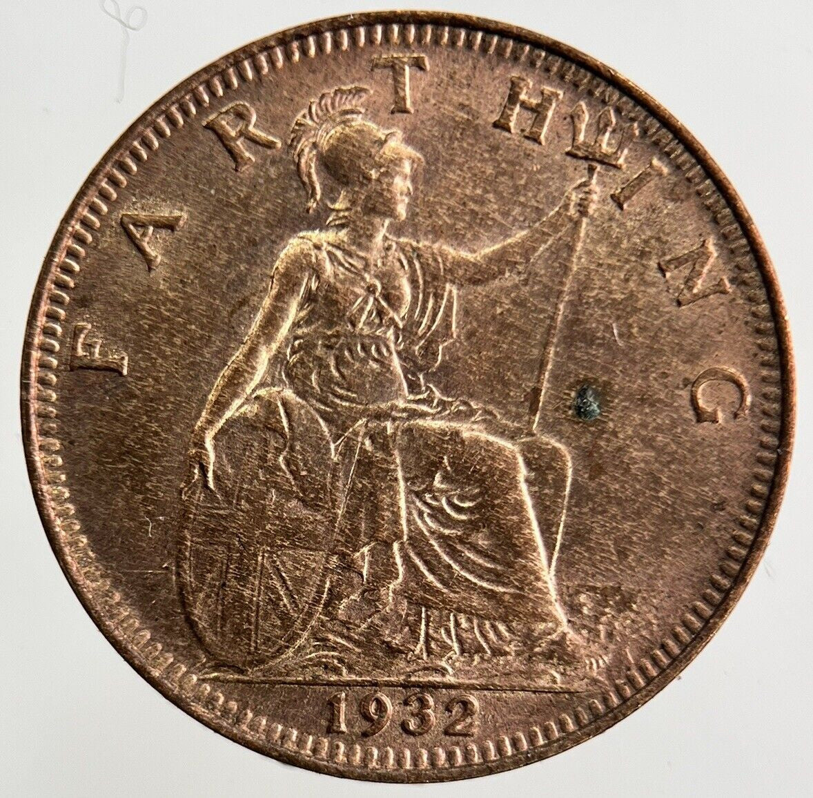 1932 George V Farthing Coin | UNC Uncirculated Grade