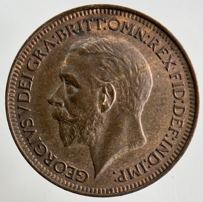 1932 George V Farthing Coin | UNC Uncirculated Grade