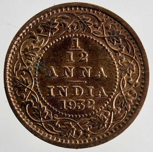 1932 India 1/12 Anna Coin | Very High Grade