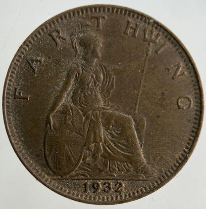 1932 George V Farthing Coin | Very High Grade