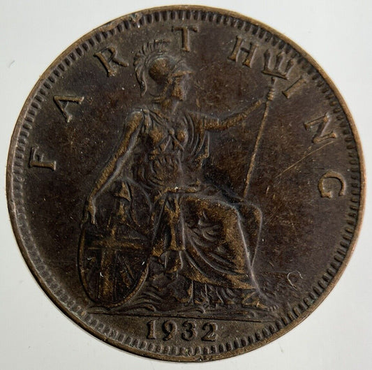 1932 George V Farthing Coin | Fine Collectable Grade