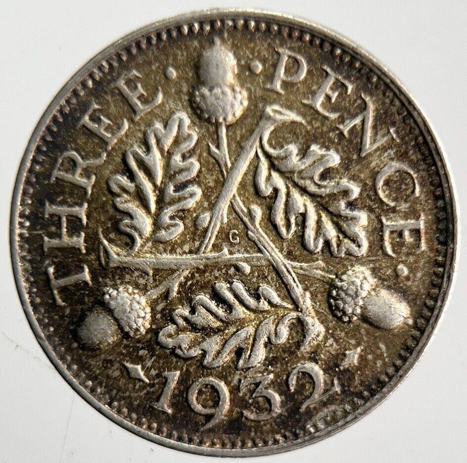 1932 George V Threepence Silver Coin | Very High Grade | a4627