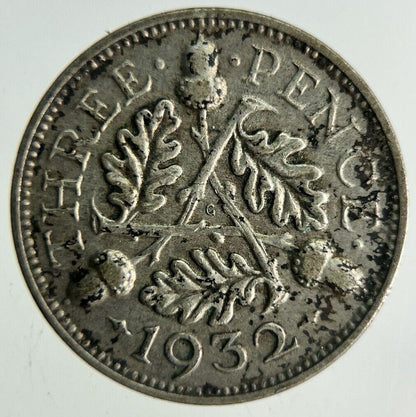 1932 George V Threepence Silver Coin | Fine Collectable Grade