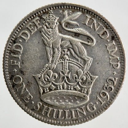 1932 George V Silver Shilling Coin | Fine Collectable Grade