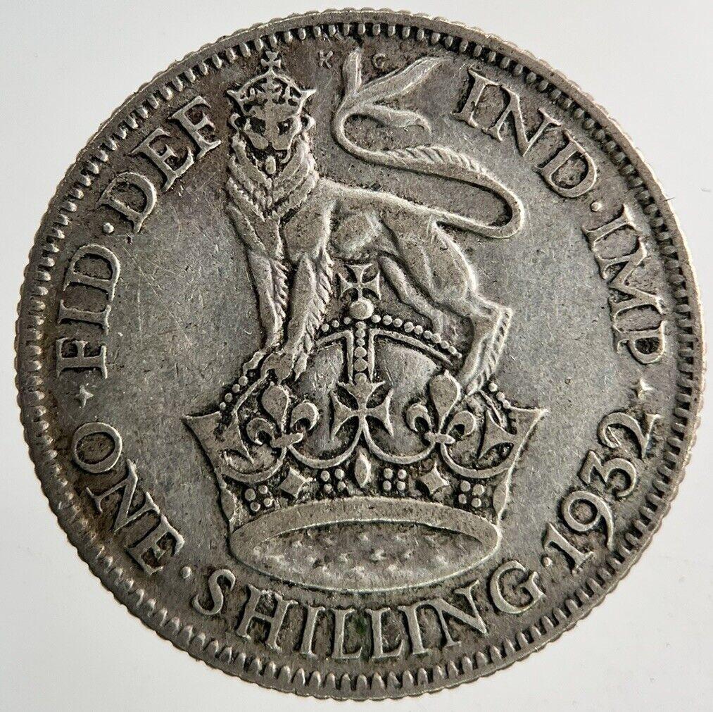 1932 George V Shilling Silver Coin | Fine Collectable Grade
