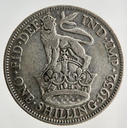 1932 George V Shilling Silver Coin | Collectable Grade