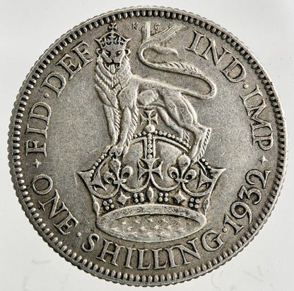 1932 George V Shilling Silver Coin | Very High Grade