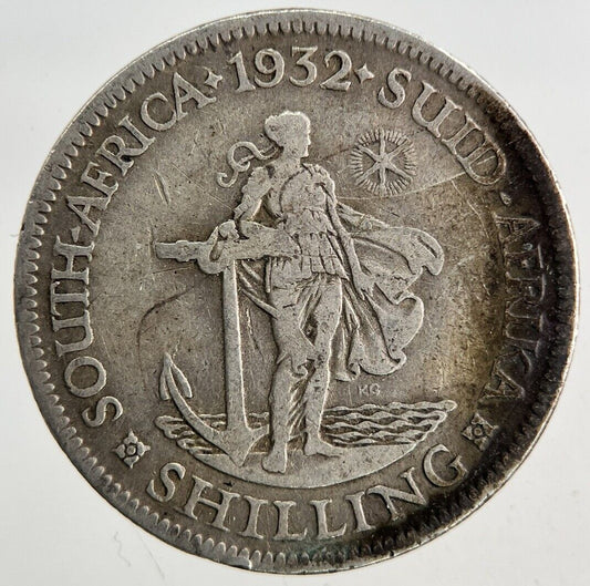 1932 South Africa One Shilling Silver Coin | Collectable Grade