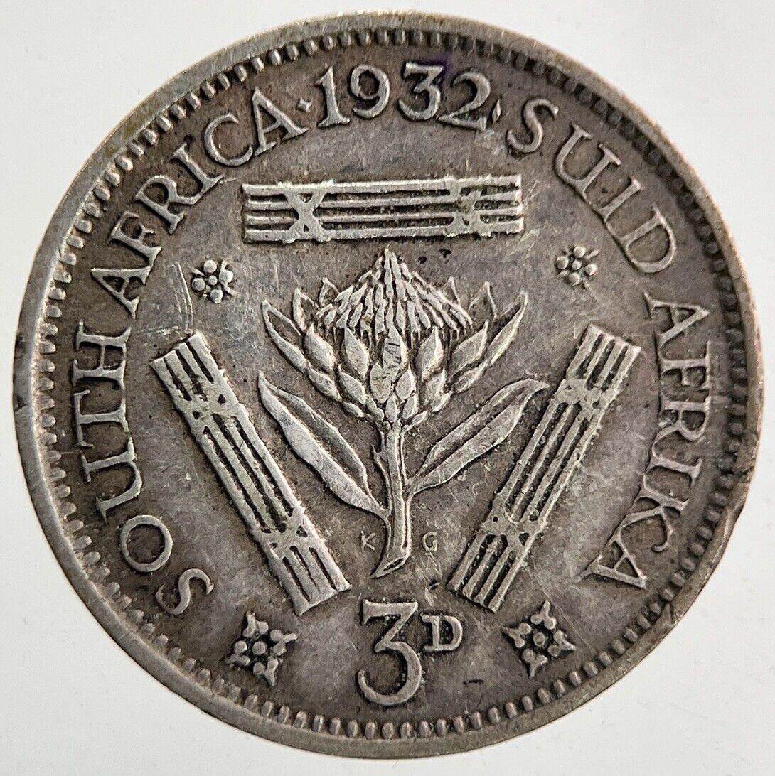 1932 South Africa Threepence Silver Coin | Fine Collectable Grade