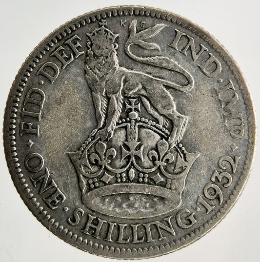 1932 George V Shilling Silver Coin | Collectable Grade