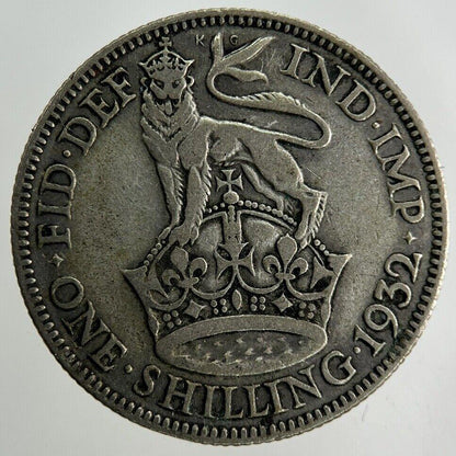 1932 George V Shilling Silver Coin | Collectable Grade