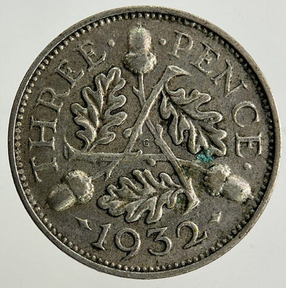 1932 George V Threepence Silver Coin | Fine Collectable Grade