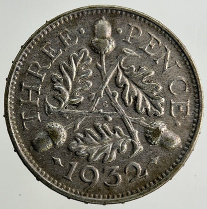 1932 George V Threepence Silver Coin | Fine Collectable Grade