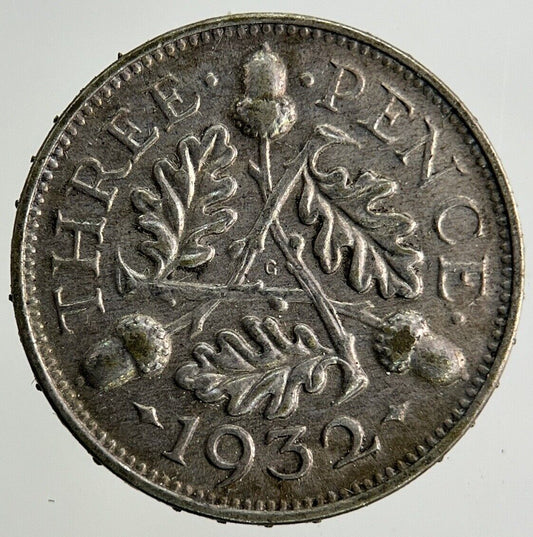 1932 George V Threepence Silver Coin | Fine Collectable Grade