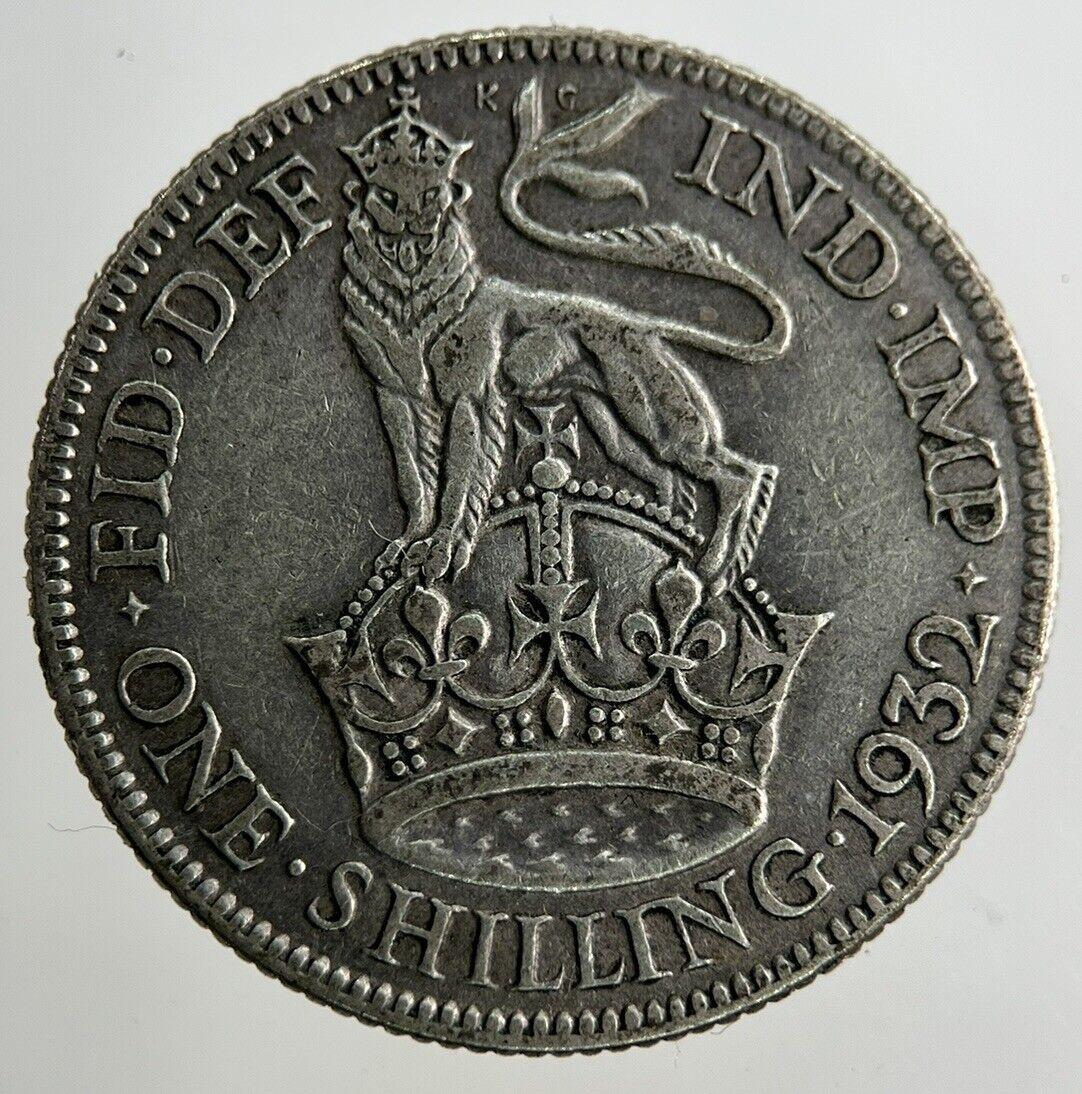 1932 George V Shilling Silver Coin | Fine Collectable Grade