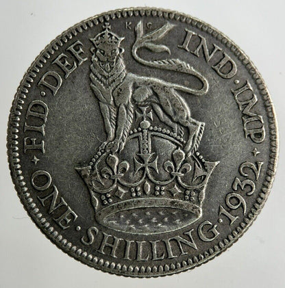 1932 George V Shilling Silver Coin | Fine Collectable Grade