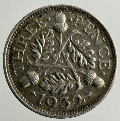 1932 George V Threepence Silver Coin | Fine Collectable Grade
