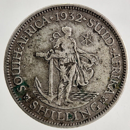 1932 South Africa One Shilling Silver Coin | Fine Collectable Grade