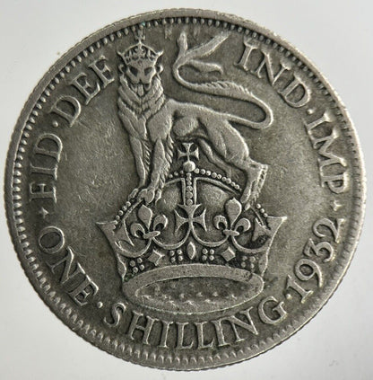 1932 George V Shilling Silver Coin | Fine Collectable Grade