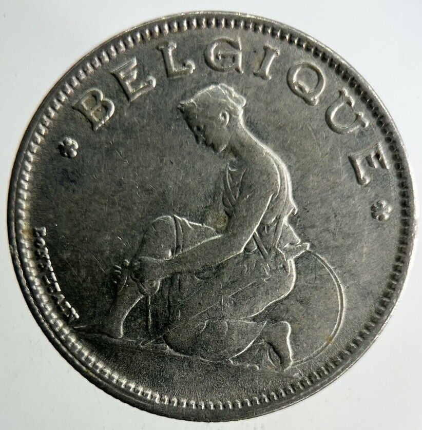 1933 Belgium 1 Franc Coin | Fine Collectable Grade