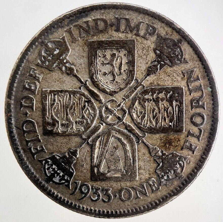 1933 George V Florin Silver Coin | Collectable Grade
