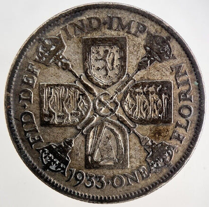 1933 George V Florin Silver Coin | Collectable Grade