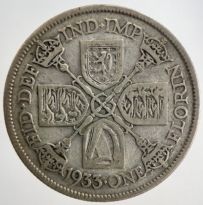 1933 George V Florin Silver Coin | Fine Collectable Grade