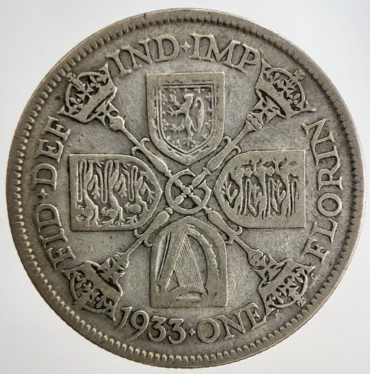 1933 George V Florin Silver Coin | Fine Collectable Grade