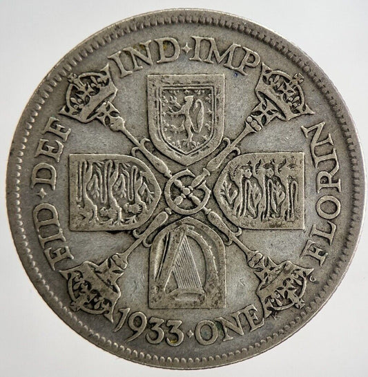 1933 George V Florin Silver Coin | Fine Collectable Grade