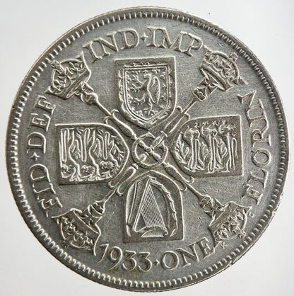 1933 George V Florin Silver Coin | Fine Collectable Grade