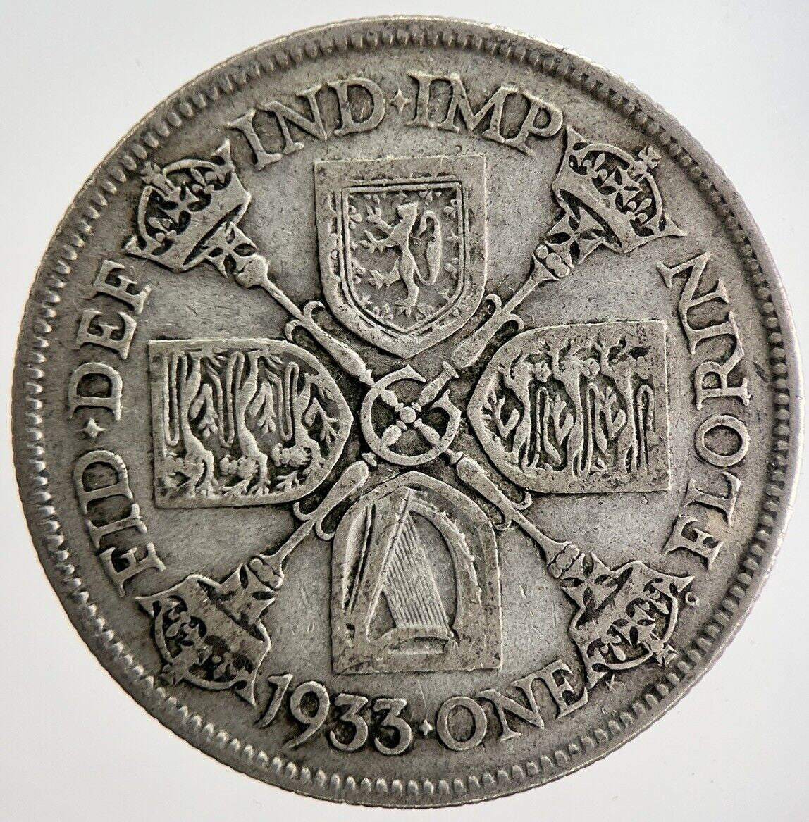1933 George V Florin Silver Coin | Fine Collectable Grade
