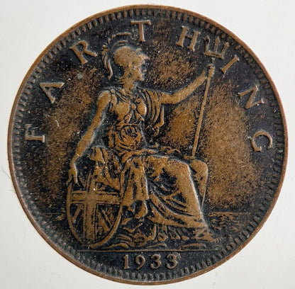 1933 George V Farthing Coin | Very High Grade