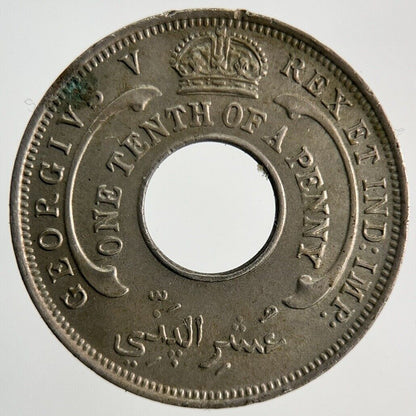 1932 West Africa 1/10th One Tenth Penny Coin | Very High Grade