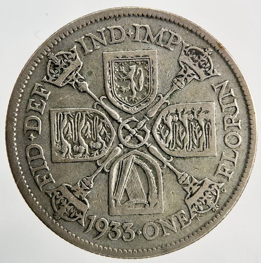 1933 George V Florin Silver Coin | Collectable Grade