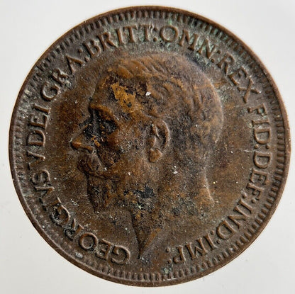 1933 George V Farthing Coin | Collectable Grade