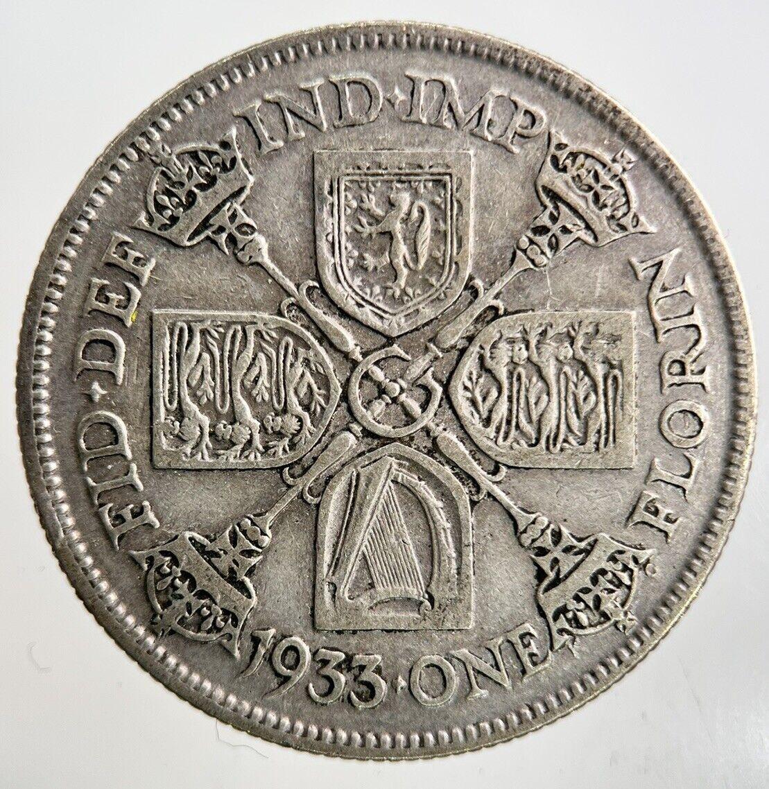 1933 George V Florin Silver Coin | Collectable Grade