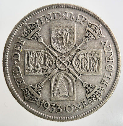 1933 George V Florin Silver Coin | Collectable Grade