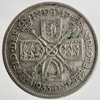 1933 George V Florin Silver Coin | Fine Collectable Grade