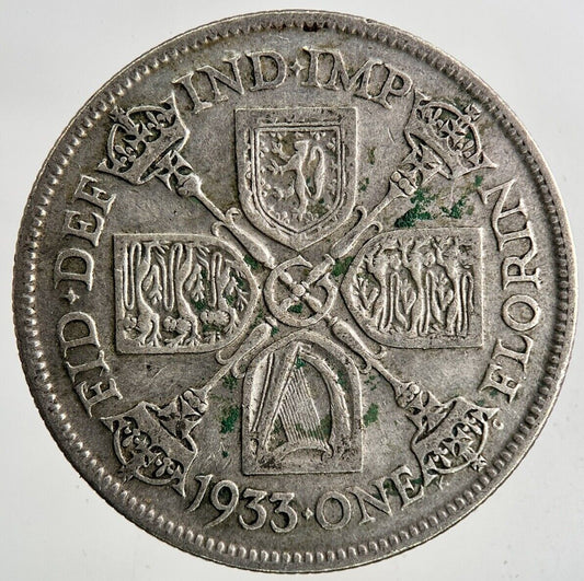 1933 George V Florin Silver Coin | Fine Collectable Grade