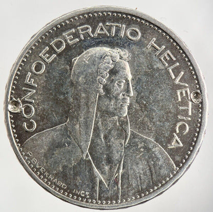 1932 Switzerland Swiss 5 Franc Silver Coin | Fine Collectable Grade