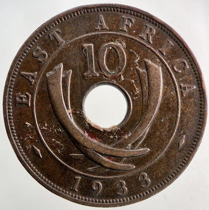 1933 East Africa 10 Cents Coin | Very High Grade