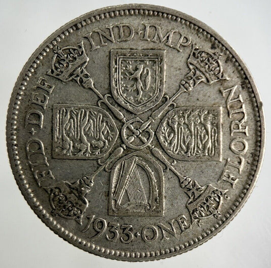 1933 George V Florin Silver Coin | Fine Collectable Grade