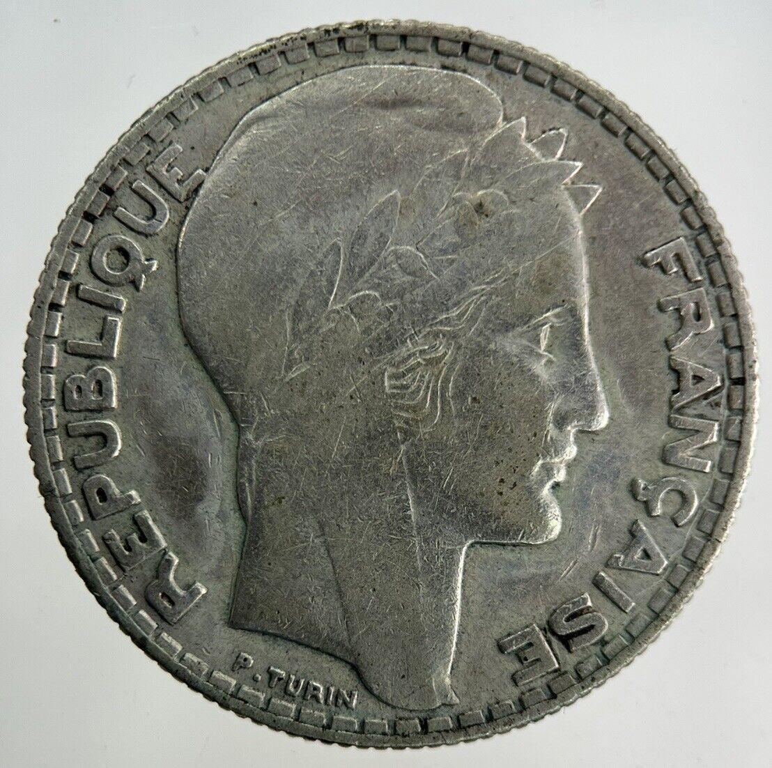 1933 France 10 Franc Silver Coin | Fine Collectable Grade