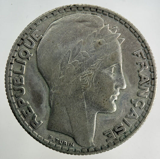1933 France 10 Franc Silver Coin | Fine Collectable Grade