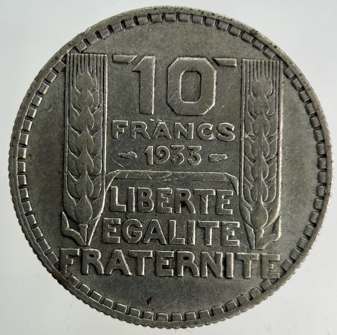 1933 France 10 Franc Silver Coin | Fine Collectable Grade