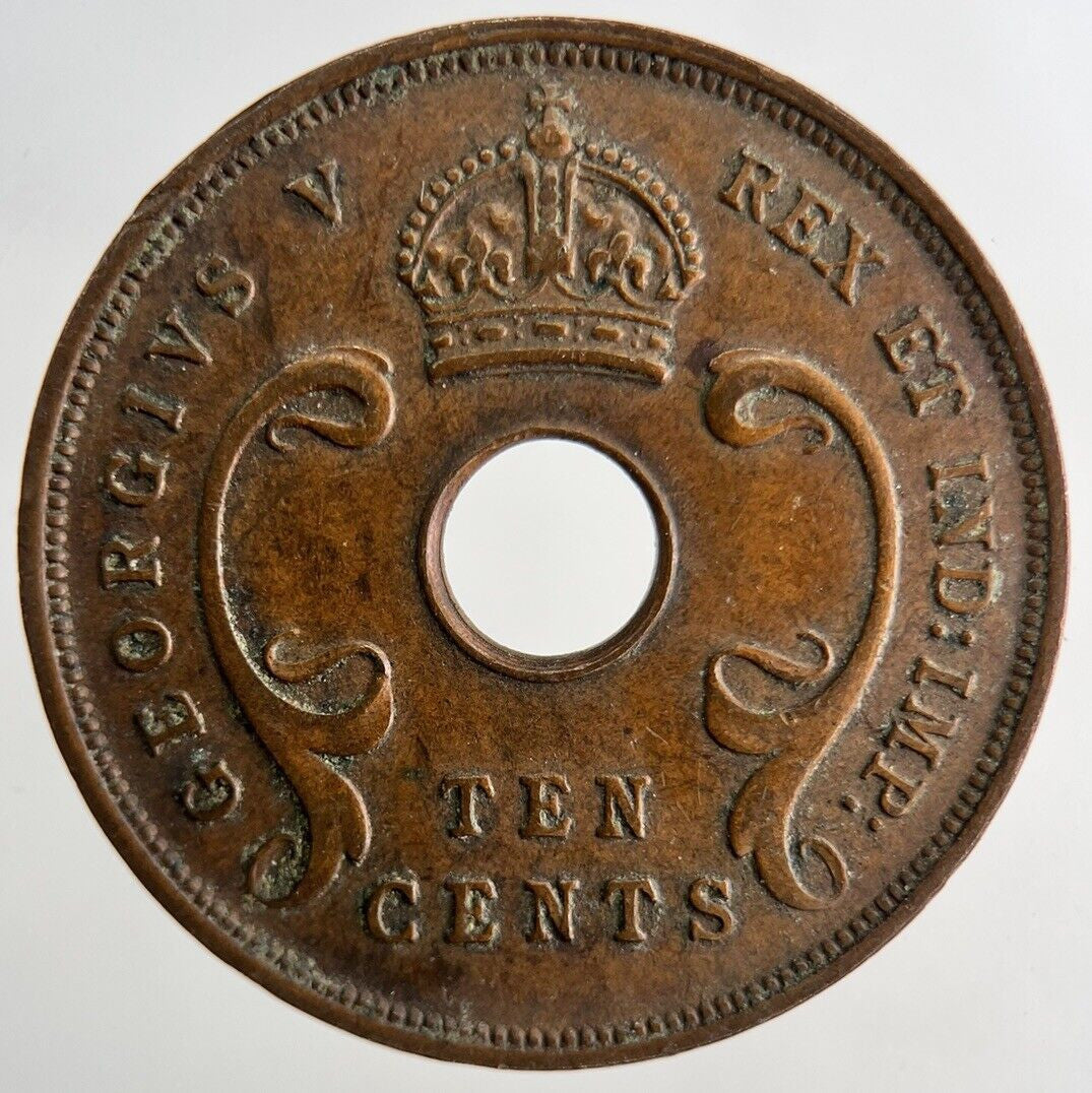 1933 East Africa 10 Cents Coin | Fine Collectable Grade