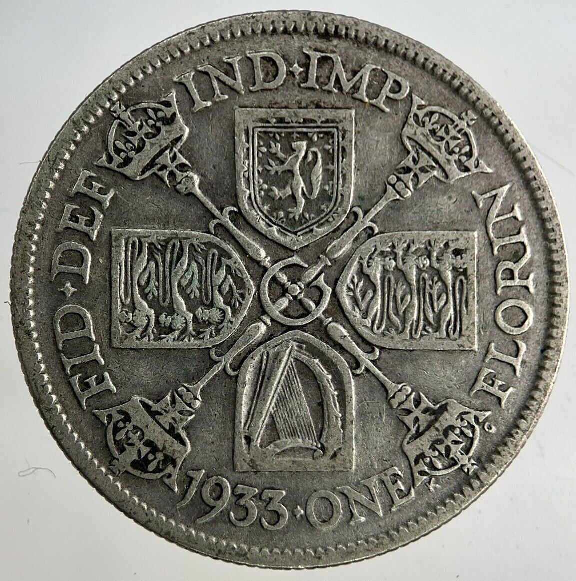 1933 George V Florin Silver Coin | Fine Collectable Grade
