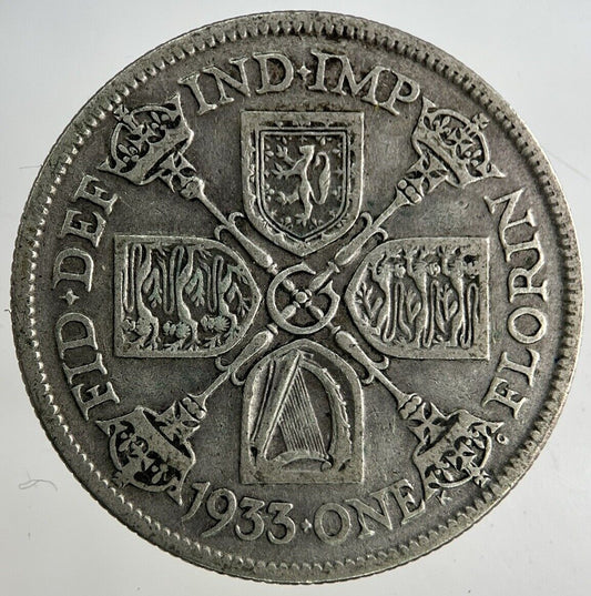 1933 George V Florin Silver Coin | Fine Collectable Grade