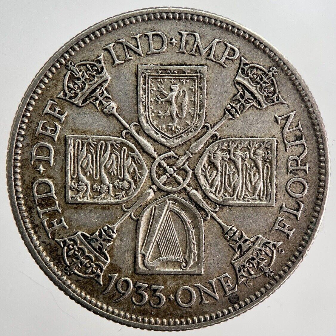 1933 George V Florin Silver Coin | Very High Grade | a6253