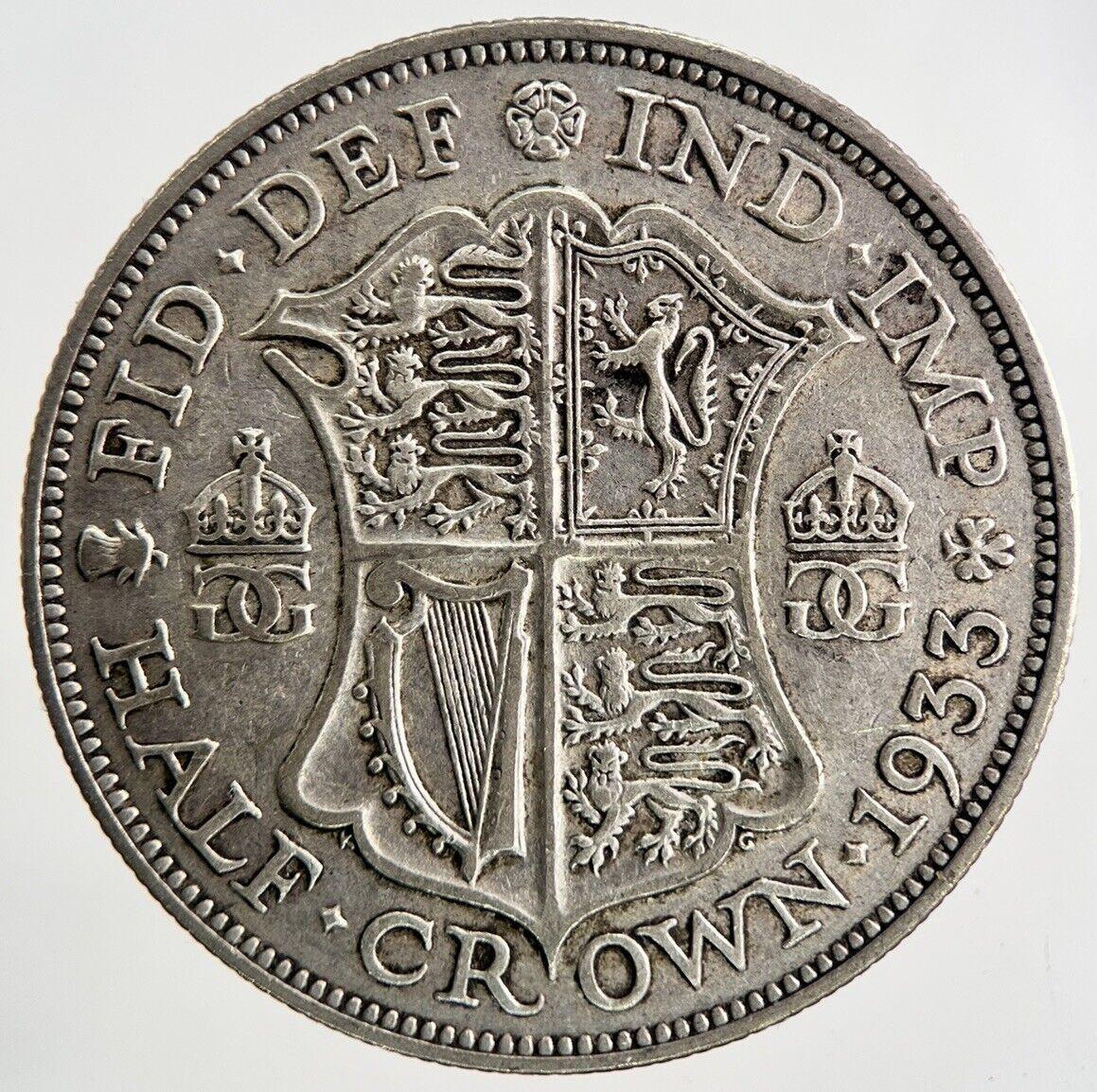1933 George V Half-Crown Silver Coin | Fine Collectable Grade